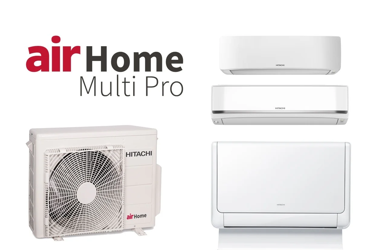 Groupe extérieur et unités intérieures Hitachi airHome Multi Pro