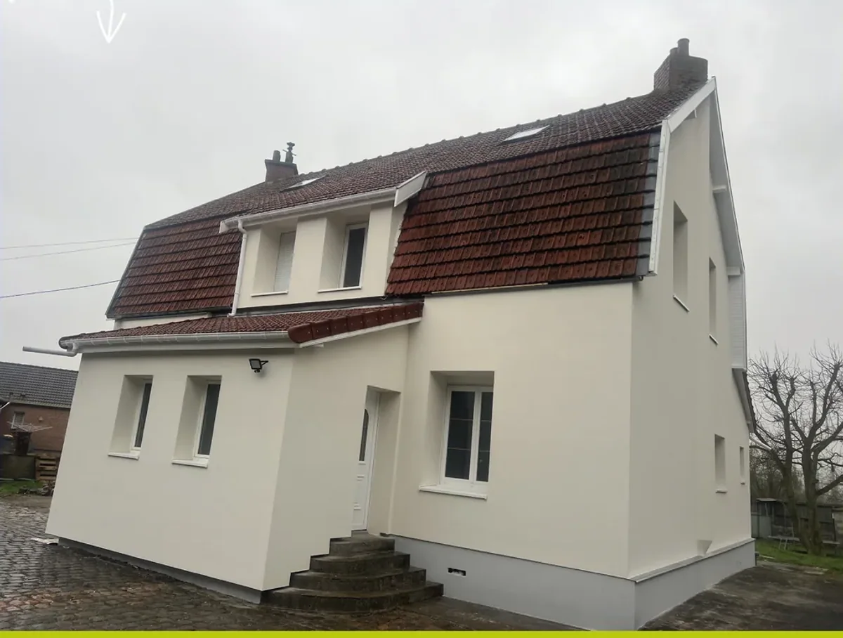 Maison individuelle après la rénovation de sa façade