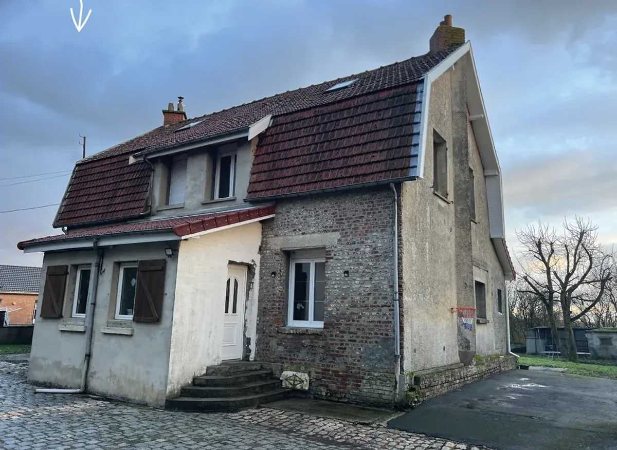 Maison individuelle avant son isolation extérieure
